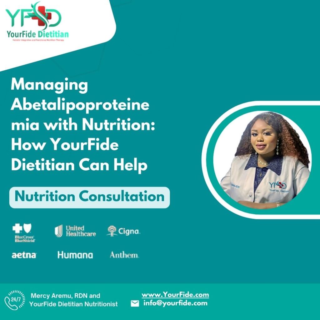 Nutrition consultation for managing conditions.