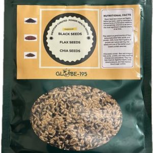 Organic Seed Mix: Black, Flax & Chia Seeds (6 oz)