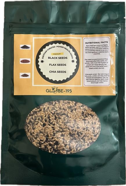 Organic Seed Mix: Black, Flax & Chia Seeds (6 oz) 1 Organic Seed Mix: Black, Flax & Chia Seeds (6 oz)